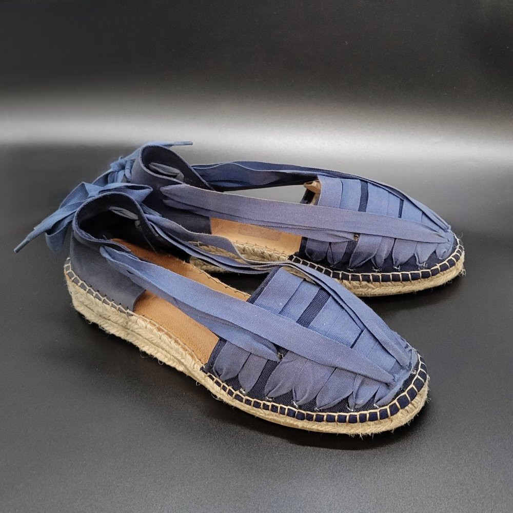 J. Crew Blue Espadrilles Size 8 US
